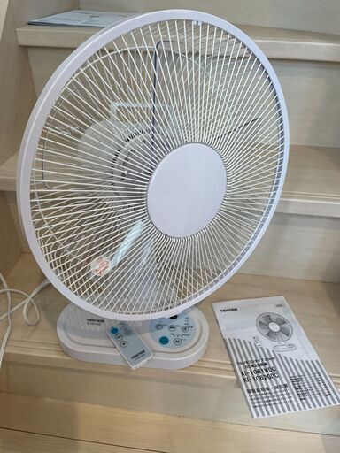 TEKNOS 卓上扇風機 30cm羽根 KI-1061WDC DCモーター