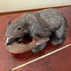 差し上げます！木彫りの熊のオブジェの画像