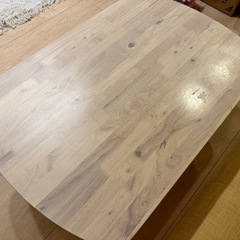 テーブル 木目調 ホワイトの画像