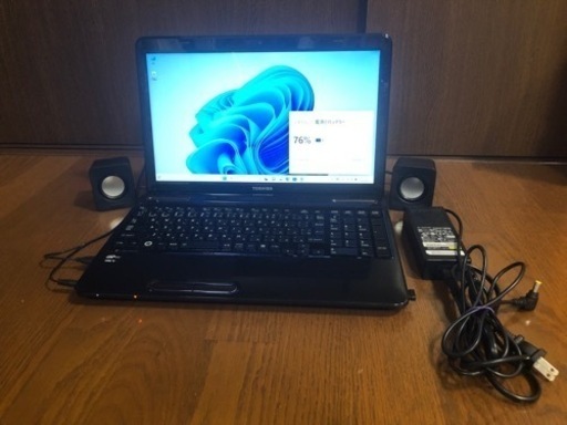 東芝ノートPC Win11+Office2021、Corei7＋SSD＋8GBメモリー