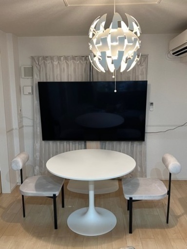 IKEAダイニングテーブル&チェア2脚セット