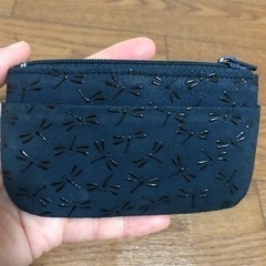 甲州印伝　トンボ柄　小銭入れ