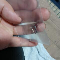 ▼▼J→→→M20番   淡い紫のクリスタルがついたイヤリング 片方の画像