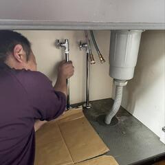 キッチン水栓交換、浴室水栓交換