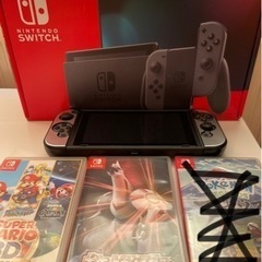 Nintendo Switch バッテリー強化モデル グレー ゲームソフトセット