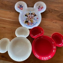 【差し上げます】ディズニー ミッキー メラミン プレートの画像