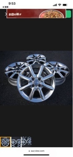 日産　キューブ　純正ホイール