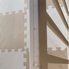 ベビーサークル　木製　ホワイトの画像