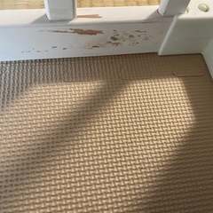 ベビーサークル　木製　ホワイトの画像