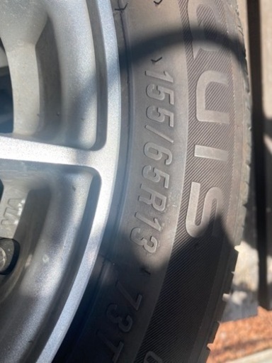 バリ溝タイヤホイールセット❗️155/65R13②