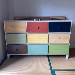 カラー箪笥　タンス　衣装箪笥