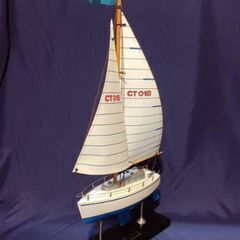 木製 船 模型 インテリア オブジェ 置物 置き物 ship 船体模型の画像