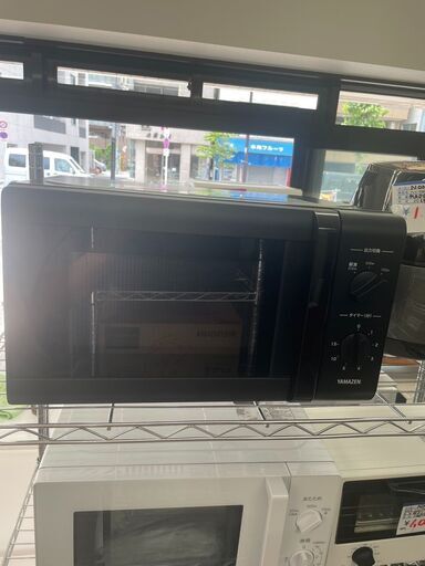 【9】[山善] 電子レンジ 17L 2021年製　ターンテーブル 出力3段階切替 ブラック ARB-207(B)5