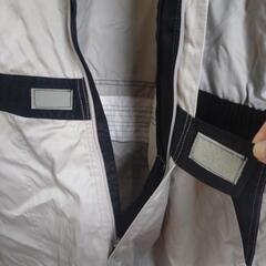 中古　作業着　つなぎ　グレー　3Lの画像