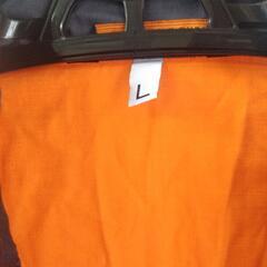 中古　つなぎ　　作業着　オレンジ　Lサイズの画像