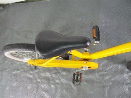 C825★8500円★整備済み 中古子供自転車 【アサヒ　18インチ 　黄色】