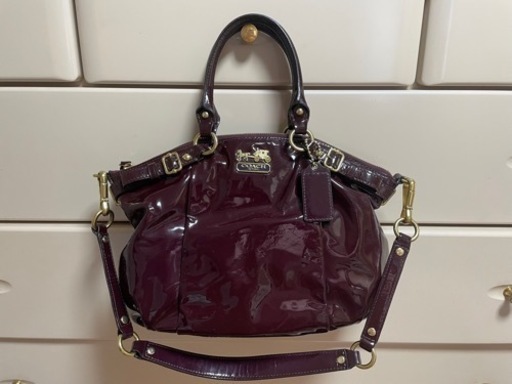COACH マディソン パテント バッグ  軽量 正規品