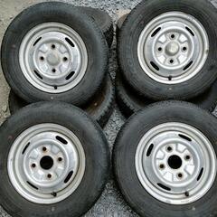 145/80R12 （145R12 6PR）12×3.50B 4H114.3　タイヤホイールセット