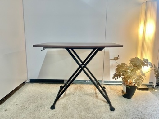 激安‼️ 昇降テーブル テーブル 高さ調節 デスク 昇降式 リフト ローテーブル　幅90cm