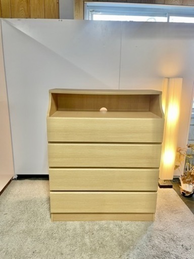 激安‼️ チェスト 4段 オープンスペース付洋服タンス 衣類収納 整理タンス