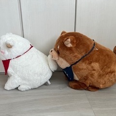 犬のぬいぐるみの画像