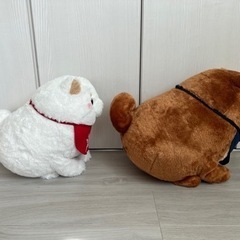 犬のぬいぐるみの画像