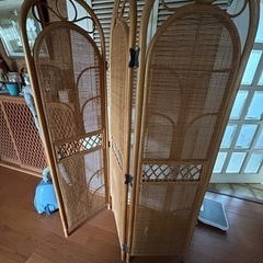籐の衝立て