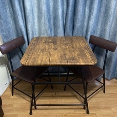 美品　2人用　テーブルイスセット　カフェ風