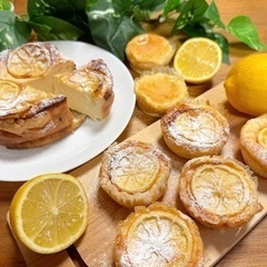 託児付き　お菓子教室　レモンチーズケーキ