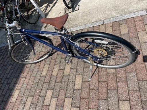 決まりました！クロスバイク　自転車　ネイビー　明日受け取り可能な方
