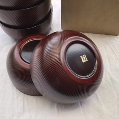 施律彫　楽亭　碗5個の画像