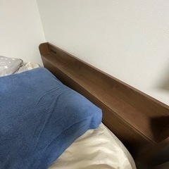 セミダブル　ベッド　コンセント　収納　高い　大きい　マットレス　付の画像