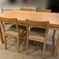 最終の値下げしました！！【美品】無印良品　木製ダイニングテーブル...