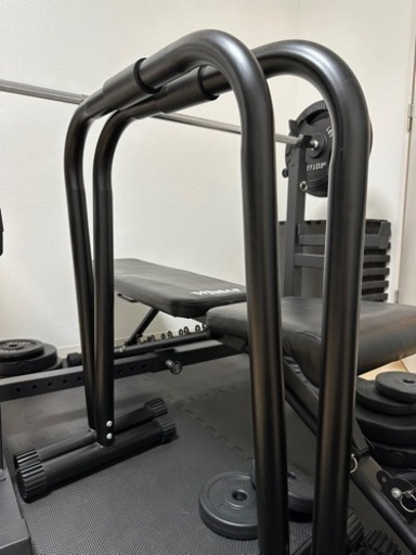 ベンチプレスセット　80kg ＋ディップスタンド