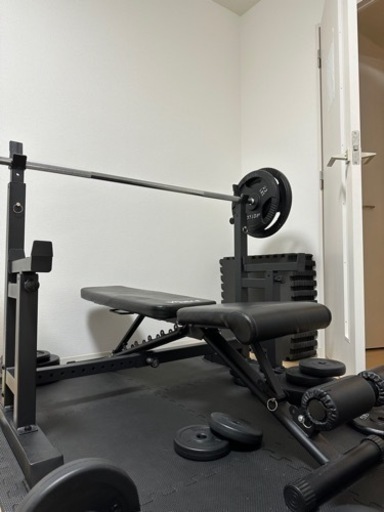 ベンチプレスセット　80kg ＋ディップスタンド