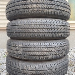 ワ)2021 BRIDGESTONE DUELER H/T684 II ブリヂストン デューラー 175/80R16 91S スズキ ジムニー(F/R)用純正装着タイヤ バリ山 良品 4本SET