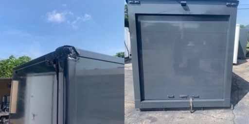 No.783 保冷バン 2ｔ 車  アルミ 箱 バイク 倉庫 トラック コンテナ 米 保管庫 物置 DIY
