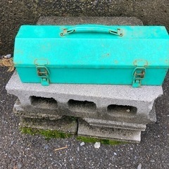 レトロなツールケース　グリーン