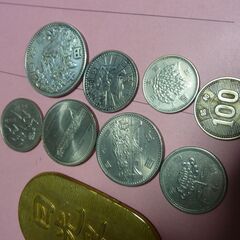 お下げ致しました！昭和の硬貨＆記念硬貨＆日光昇龍（小判型）金製？含む　17点まとめのお譲りになります。の画像
