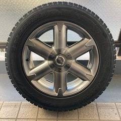 【美品】18インチ7.5JJ +40 ホイール4本 ムラーノ純正（ハイグロス塗装）タイヤ山無しの画像