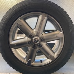 【美品】18インチ7.5JJ +40 ホイール4本 ムラーノ純正（ハイグロス塗装）タイヤ山無しの画像