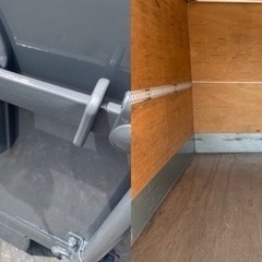 No.785 アルミバン 2ｔ 車  アルミ 箱 バイク 倉庫 トラック コンテナ 米 保管庫 物置 DIYの画像