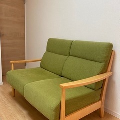 ニトリ　ソファー　木目　おしゃれ
