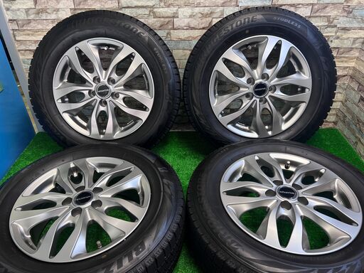 【美品】195/65R15【2020年製】VRX2 スタッドレス 4本セット ブリヂストン ブリザック VRX2 195/65r15 15インチ 6J+43 PCD100