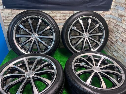 225/45R19 ■2022年製■ APTANY SPORT macro 225/45r19 4本 サマ－タイヤ ホイールセット ■work 19インチ 7.5JJ 114.3 +45 ■