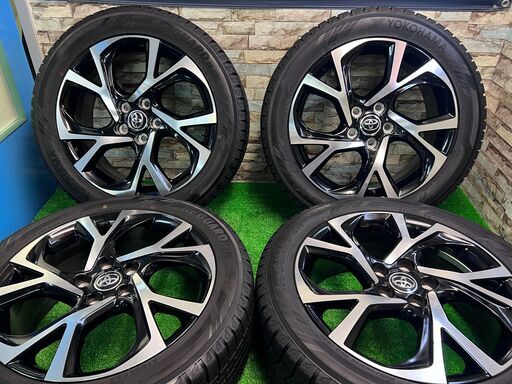 ◆美品◆トヨタ純正◆225/50R18【2019年製】YOKOHAMA ice GUARD スタッドレス ホイールセット【18インチ 7J+50 PCD114.3】 C-HR エスティマ