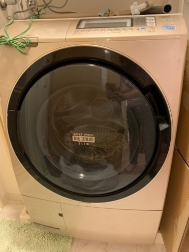 【美品】※送料込み※ 日立 ドラム式洗濯機 風アイロン BD-S7400L 日立 ヒートリサイクル 風アイロン ビッグドラム スリム BD