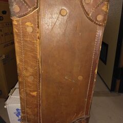 ビンテージ（昭和）　トランクケース（革張り）男はつらいよ！　寅さん！　フーテンの寅の画像