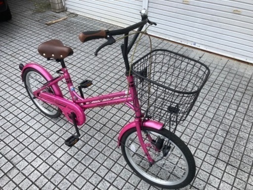 【20インチ自転車】美品❗️オススメ車　フロントバスケット付ミニベロ　スペアキーあり　若林自転車　浜大津店　SALE中❗️