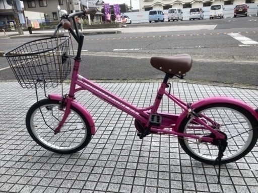 【20インチ自転車】美品❗️オススメ車　フロントバスケット付ミニベロ　スペアキーあり　若林自転車　浜大津店　SALE中❗️